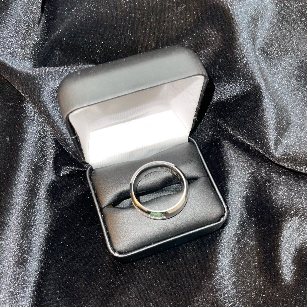 Men’s Cobalt & Diamond Band